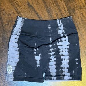 Darc Sport Monochrome Tie-Dye Athletic Shorts